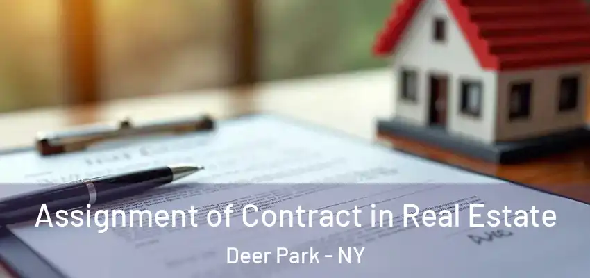  Assignment of Contract in Real Estate Deer Park - NY